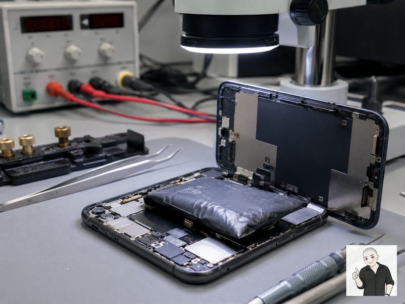 MacBook 拆机后检查电池、触控板和内部排线状态